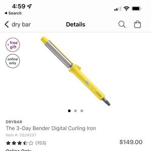 Dry Bar curling Iron 1 Inch